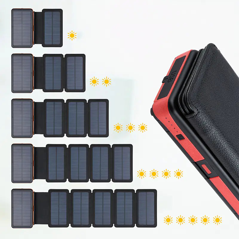 20000mAh Waterproof Magnetic Solar Power Bank