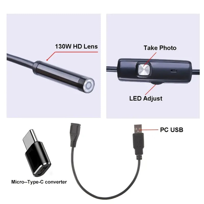 5.5mm HD Android USB Waterproof Endoscope Camera