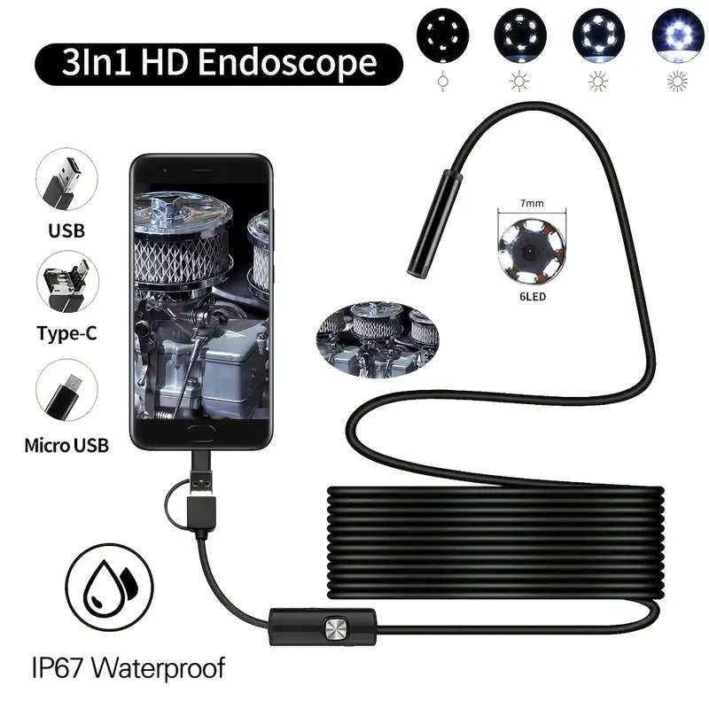 5.5mm HD Android USB Waterproof Endoscope Camera