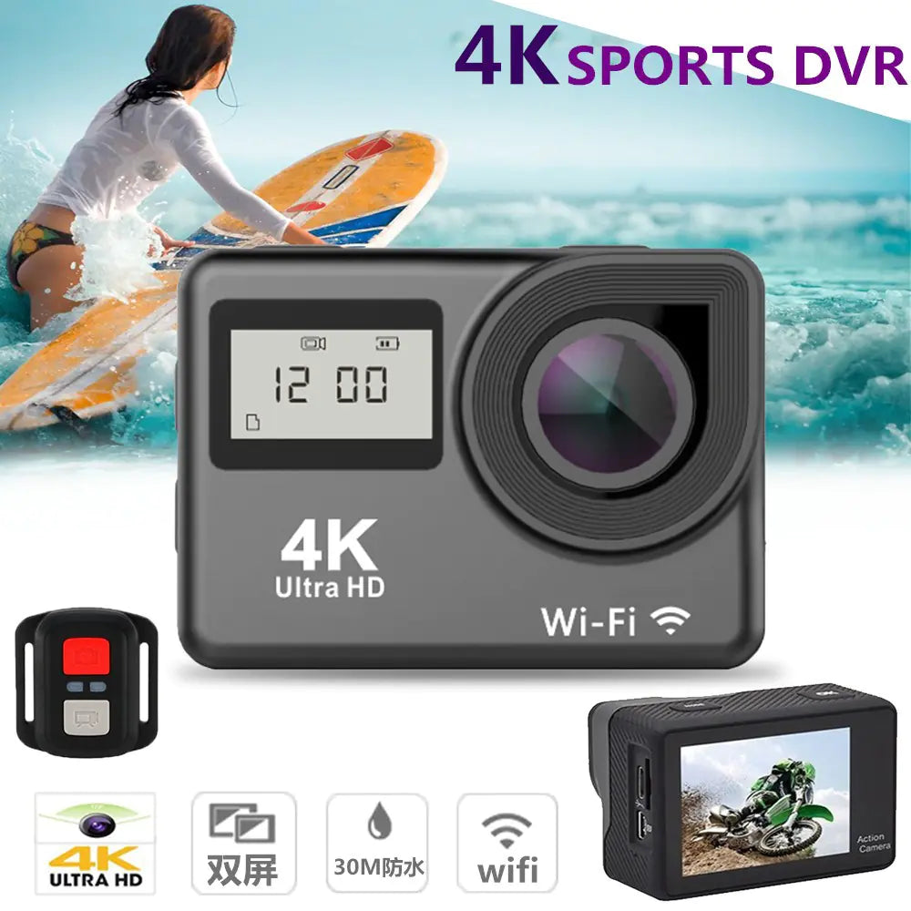 Waterproof Adventure Cam with 4K Twin View