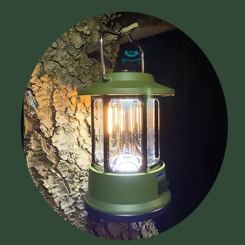 Vintage Campsite Glow Lamp