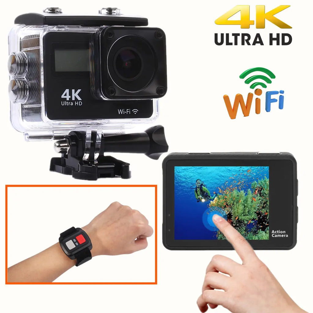 Waterproof Adventure Cam with 4K Twin View