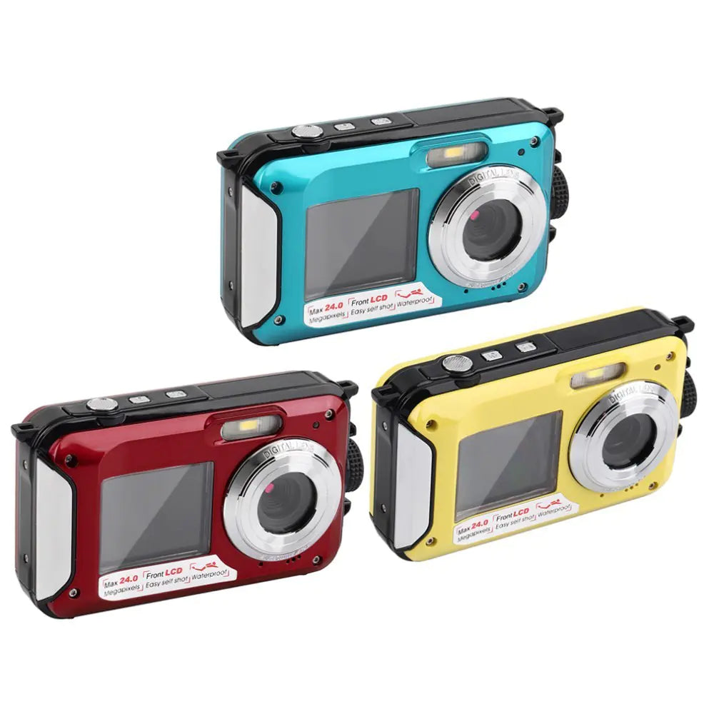 Dual Screen Waterproof HD Digital Camera and DV Camcorder