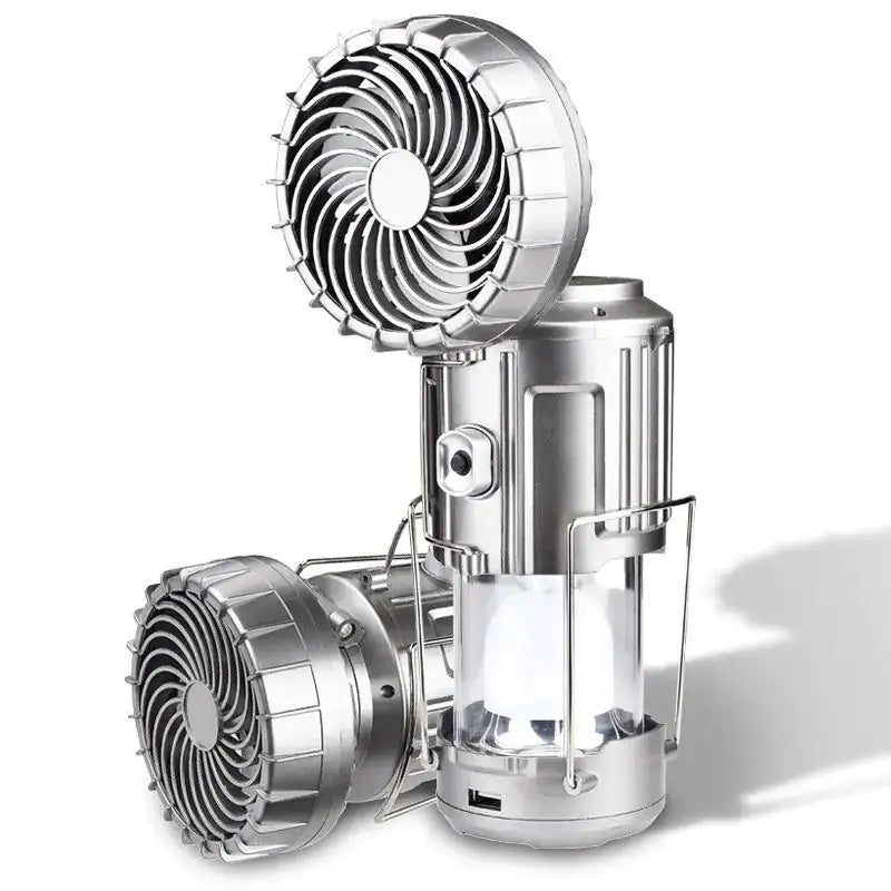 Waterproof Solar-Powered Camp Lantern with Cooling Fan