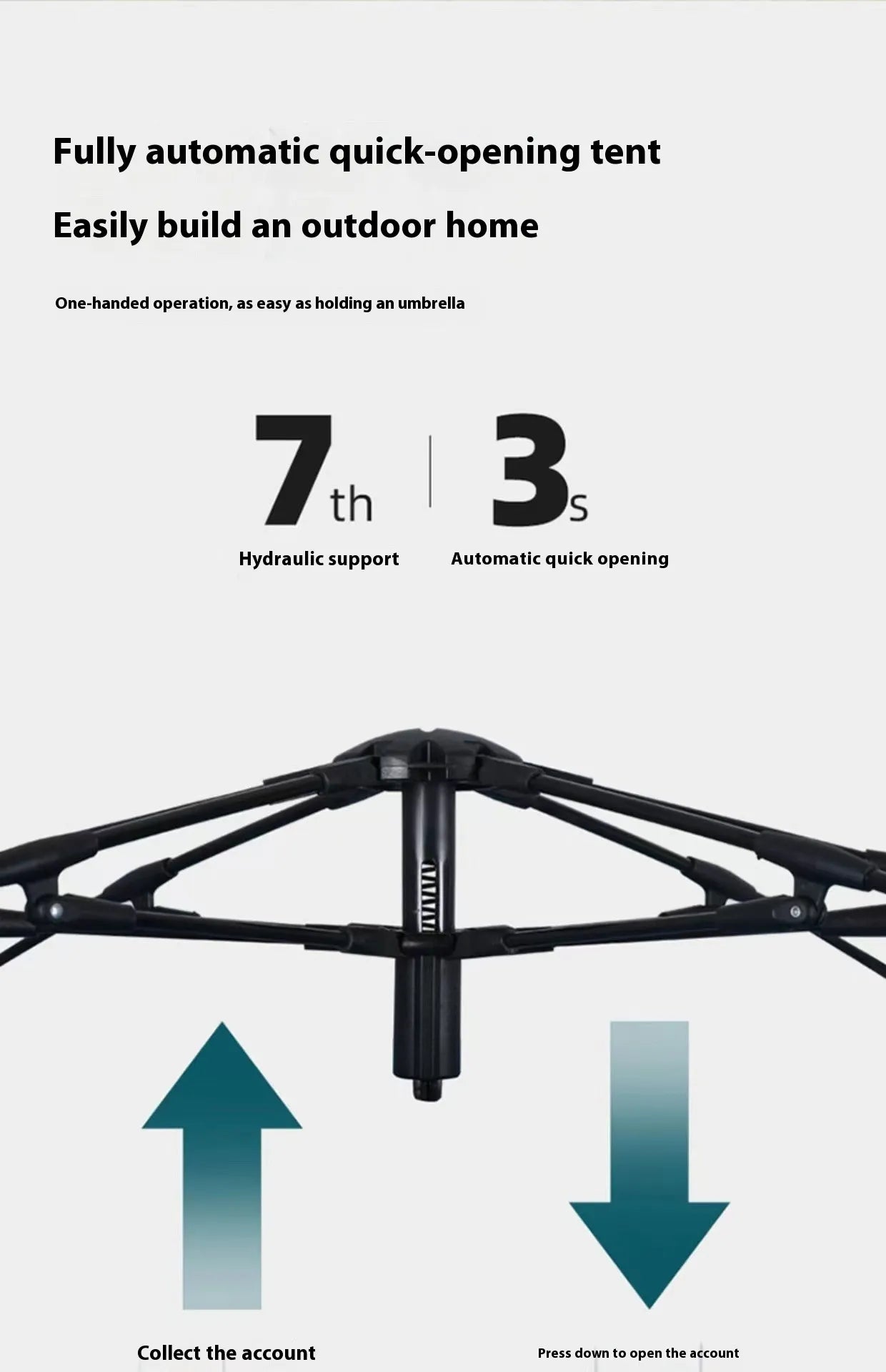 3-4 Double Automatic Camping Tent