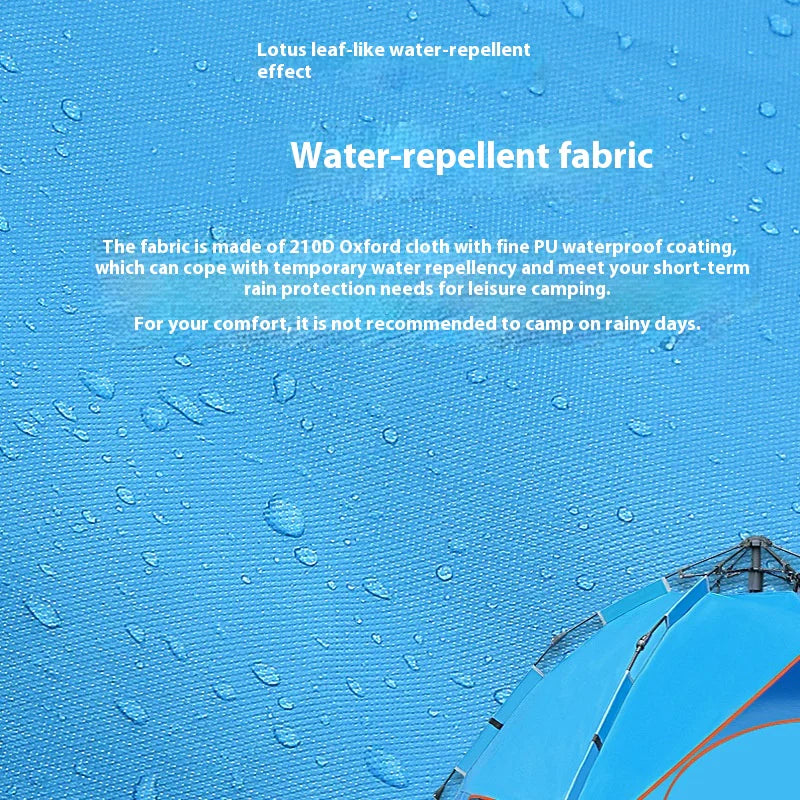 Double-Layer 3–4 Person Camping Tent