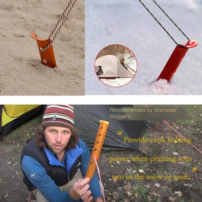 Lightweight Outdoor Camping Tent Fixing Stakes (Aluminum)