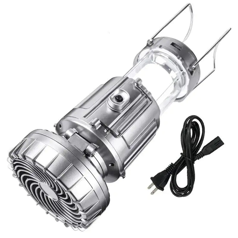 Waterproof Solar-Powered Camp Lantern with Cooling Fan