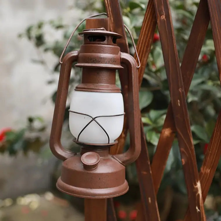 LED Vintage Flame Lantern - Camping Tent Light