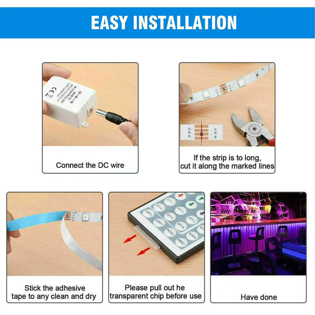 Waterproof 32FT LED Flexi-Strips with Remote